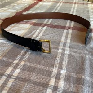 Coach Black Belt with Gold Buckle